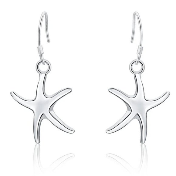 925 Sterling Silver charm Cute starfish earrings for Women Luxury Fashio… - Picture 4 of 6